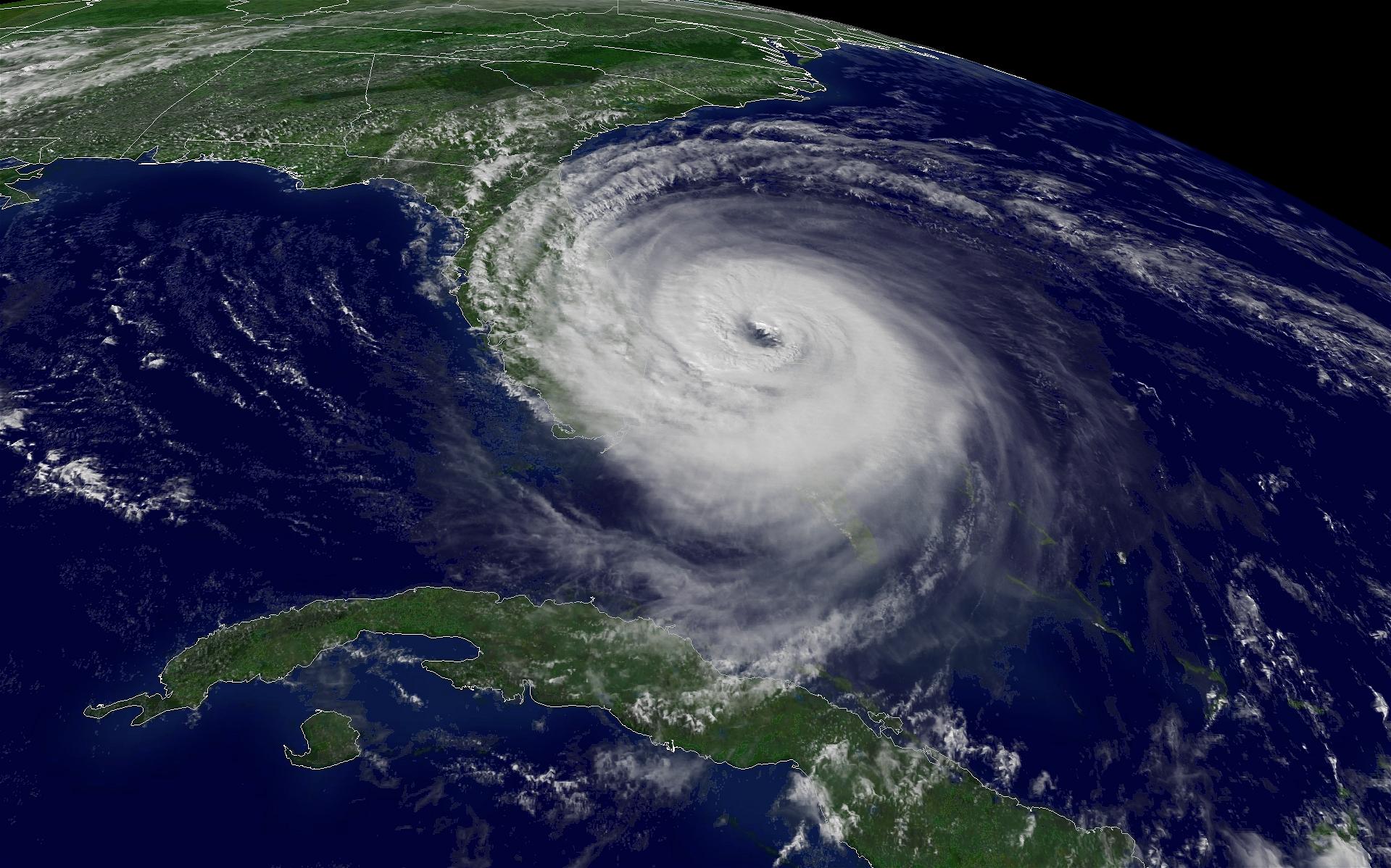 NASA image of Jeanne nearing Florida