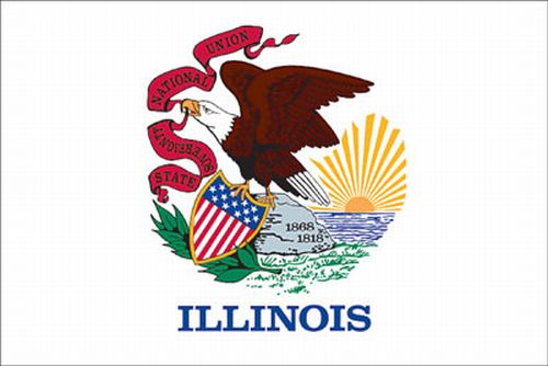 The state flag of Illinois