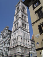 276 feet high, it was designed in 1334 by Giotto di Bondone