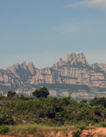 This a stitched panorama of the entire mountain from the East